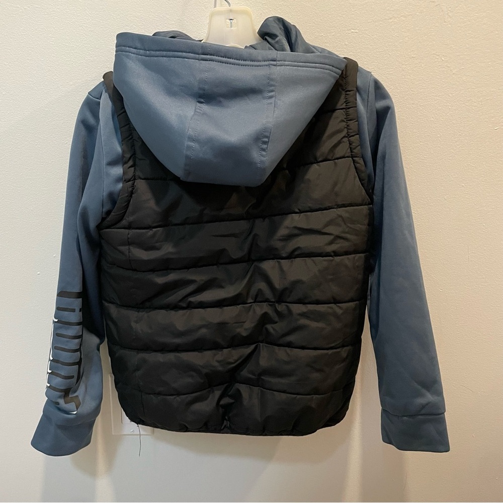 Puma Black/Blue Jacket size M (10-12) - Picture 4 of 6